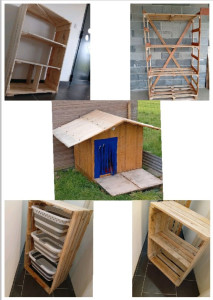 Photo de galerie - Voici quelques unes des fabrication de meubles sur mesure que j'ai fait seulement avec des palettes récupérées