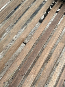 Photo de galerie - Banc une fois poncer 