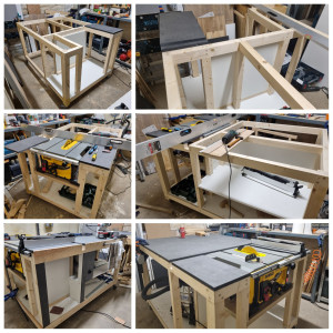 Photo de galerie - Création d'un établi sur mesures.
