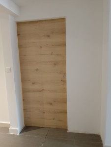 Photo de galerie - Pose d'une porte coulissante 