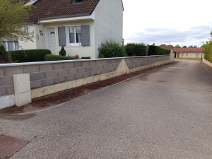 Photo de galerie - Réhausse de 3 rangées de moellon