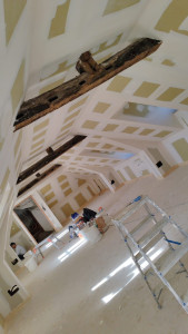 Photo de galerie - Pose des bandes à joint sur placo neuf à Rouen 