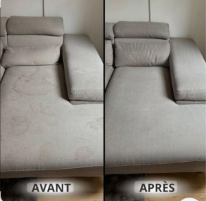 Photo de galerie - Nettoyage de canapé réalisé chez un client 