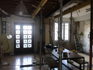 Photo de galerie - Remplacement d'un mur porteur par un HEB 