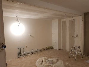 Photo de galerie - Placo mur + plafond avec enduit