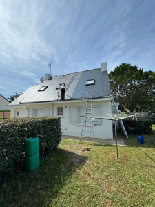 Photo de galerie - Hydrofuge, coloré sur ardoise naturel 