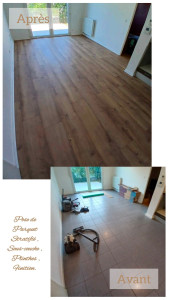 Photo de galerie - Pose de parquet - Revêtement de sol