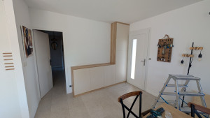 Photo de galerie - Meuble d'entrée sur mesure 