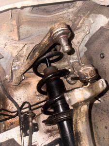 Photo de galerie - Remplacement des bras de suspension et de l’amortisseur Audi