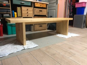 Photo de galerie - Création meuble (banc) 