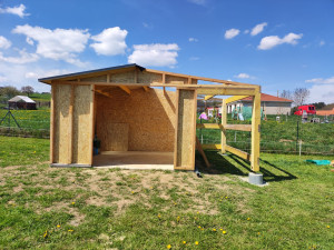 Photo de galerie - Réalisation d'un cabanon de jardin 