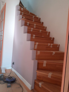 Photo de galerie - Pose de marches contre marches 