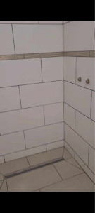 Photo de galerie - Pose de carrelage pour salle de bain