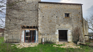 Photo de galerie - Ouverture mur porteur baies vitrées 200L×230H