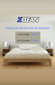Photo de galerie - Tarifs de nettoyage de matelas 