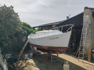 Photo de galerie - Début travaux peinture bateaux ⛵