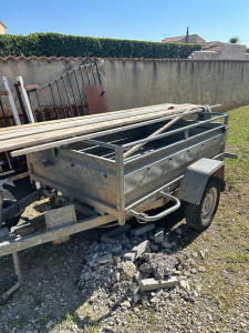 Photo de galerie - Remorque pour vos gravats 