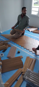 Photo de galerie - Pose de parquet - Revêtement de sol