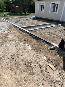 Photo de galerie - Pose de bordure en pavé de rue