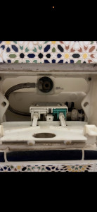 Photo de galerie - Réparation chasse d'eau wc suspendu geberit qui fuit 
