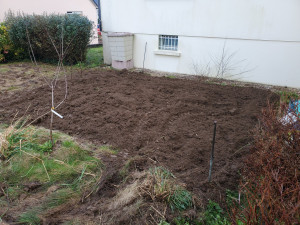 Photo de galerie - Retournement d'une petite parcelle de 20 m²  pour plantation de pommes de terre
