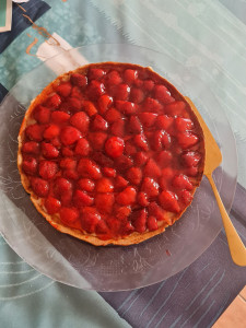 Photo de galerie - Tarte aux fraises maison