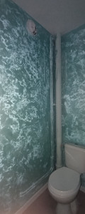 Photo de galerie - Décoration de qualité à réaliser en 3 étapes, la dernière étape consiste à imperméabiliser le décors avec un vernis incolore (Sable Précieux) 
Devis gratuit en 24h