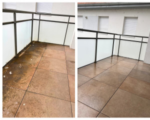 Photo de galerie - Avant après, d’une terrasse