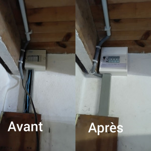 Photo de galerie - Mise au norme d'un tableau électrique dans un hangar de stockage 
