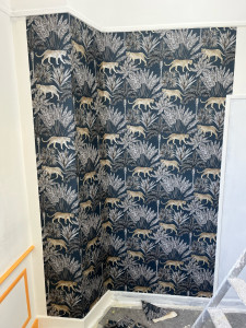 Photo de galerie - Pose de papier traditionnel à raccord 