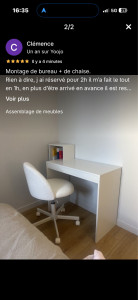 Photo de galerie - Montage bureau + chaise