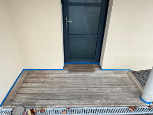 Photo de galerie - Rénovation de terrasse bois (avant).
