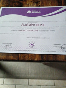 Photo de galerie - Diplôme d' Auxiliaire de Vie 