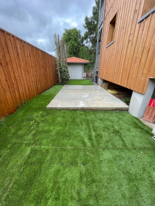 Photo de galerie - Dalle béton pour recevoir un car port 