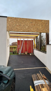 Photo de galerie - Fabrication d'un carport