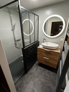 Photo de galerie - Création salle d’eau privative 