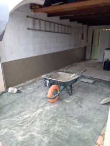 Photo de galerie - Enduit d'imperméabilisation du mur 