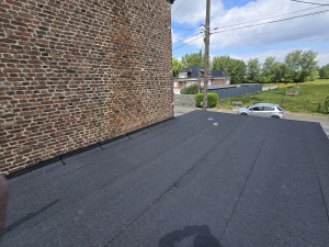 Photo de galerie - Étanchéité de toiture par procédé à chaud.