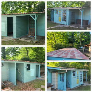 Photo de galerie - Rafraîchissement peinture et remplacement de la toiture 