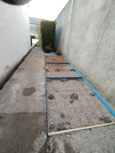 Photo de galerie - Décaissement, remblais et pose joint de dilatation dalle béton 