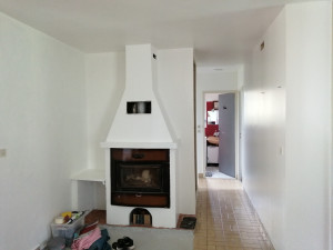 Photo de galerie - Remise à neuf de la cheminée, du plafond, des murs