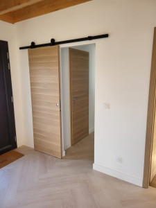 Photo de galerie - Pose d’une porte coulissante 