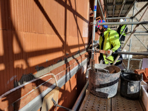 Photo de galerie - Pose de briquette 