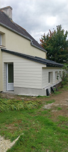 Photo de galerie - Extension de maison extérieur fini.