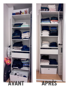 Photo de galerie - Prestation organisation de dressing