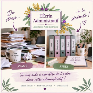 Photo de galerie - Organisation et classement de vos documents pour un administratif plus simple et serein.