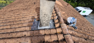 Photo de galerie - Réparation d'une fuite de zinc 