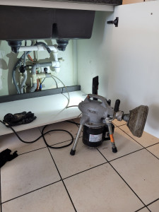 Photo de galerie - Débouchage d'un écoulement de lave vaisselle 