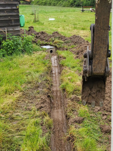 Photo de galerie - Tranchée pour enfouissement de réseaux 