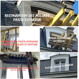 Photo de galerie - Remplacer une linteau pourrie sur la fenêtre avec une IPN métallique 78400 Chatou